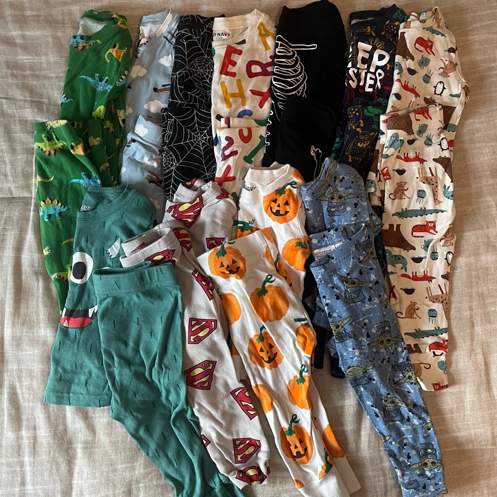 Baby boy 12-18 month pajamas. Old Navy & Gap